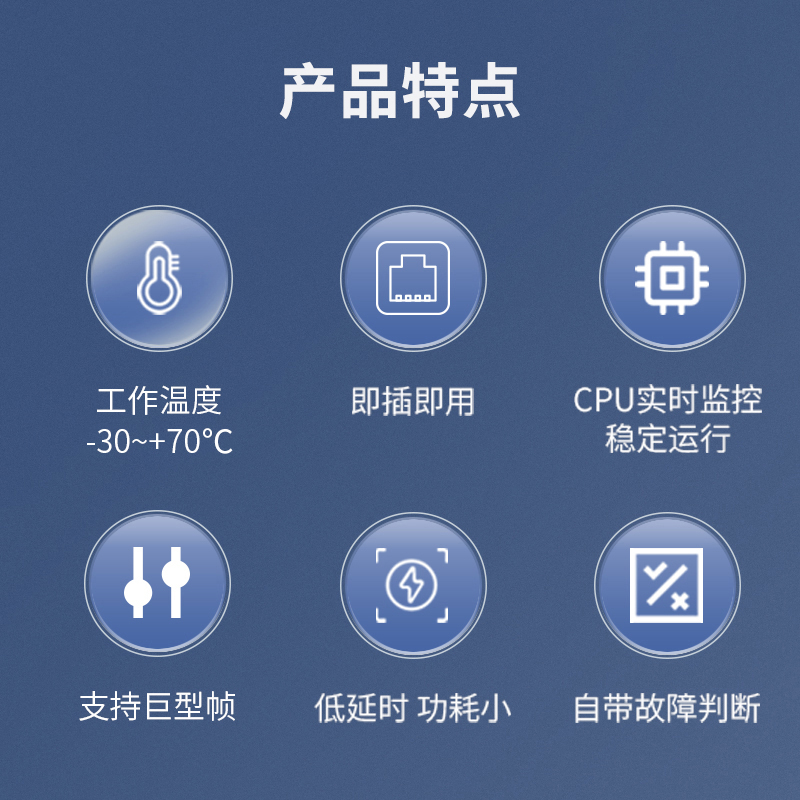 SFP光纤收发器 1光1电 工程电信级千兆内电