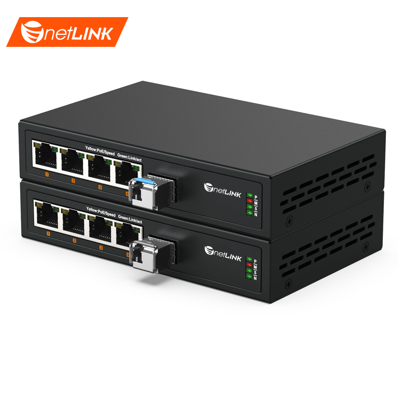端口隔离型 1光4电光纤收发器
