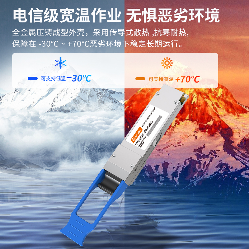 40G光模块 单模双纤 HTB-QSFP-40G-PSMIR