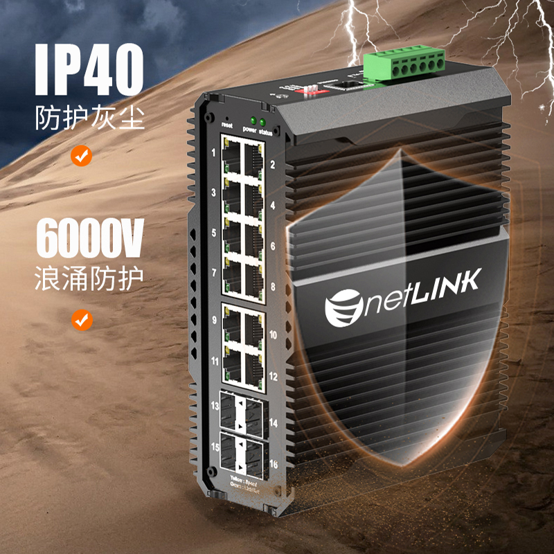 工业级交换机 千兆4光12电 管理型